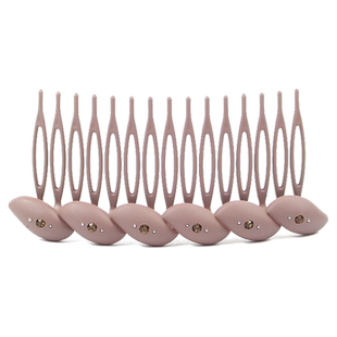 大号水钻发梳防滑 韩国镶嵌小钻压发梳子 盘发压刘海插梳碎发带齿