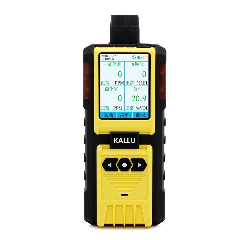 泵吸式四合一气体检测仪可燃氧气硫化氢臭氧有限空间专用K-600