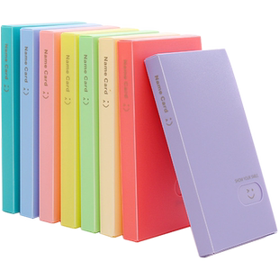 创易120入名片夹名片册小清新大容量卡包册女式名片本簿收纳包邮