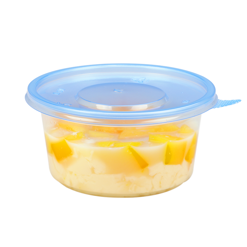 賽卓一次性碗帶蓋圓形打包盒餐盒家用塑料外賣湯碗快餐飯盒可加熱