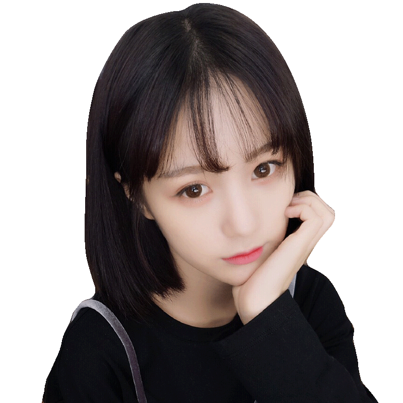 波波头圆脸自然仿真假发女短发