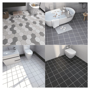 浴室卫生间防水地贴地砖贴纸地面翻新改造耐磨自粘防滑厕所地板贴