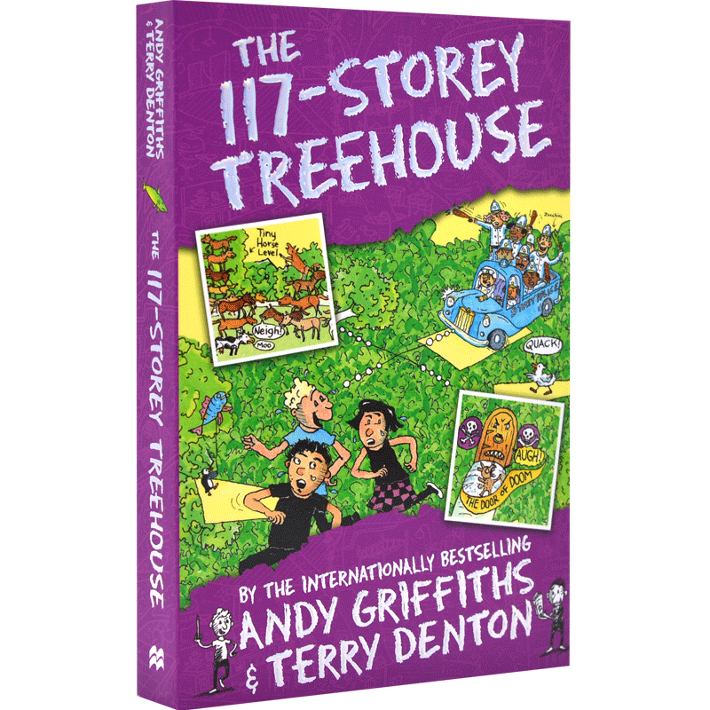 现货 小屁孩树屋历险记 英文原版 The 117-Storey Treehouse 117层疯狂树屋历险记 桥梁章节书 儿童读物