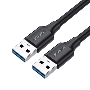 绿联双头usb3.0数据线公对公两双头连接口延长线转换传输移动硬盘盒笔记本电脑散热器供充电机顶盒刷机USB2.0