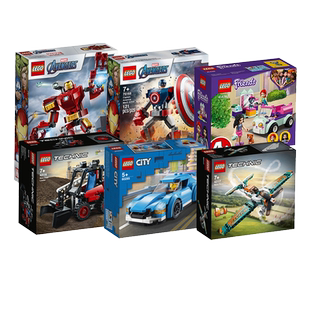 LEGO乐高入门跑车飞机钢铁侠机甲幻影忍者男女孩积木玩具2026新款