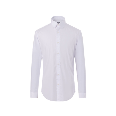 高级感修身正装商务休闲白衬衫