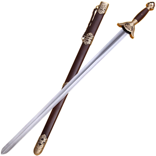 燕翔剑太极剑软剑手工高端不锈钢花纹钢健身晨练武术宝剑未开刃