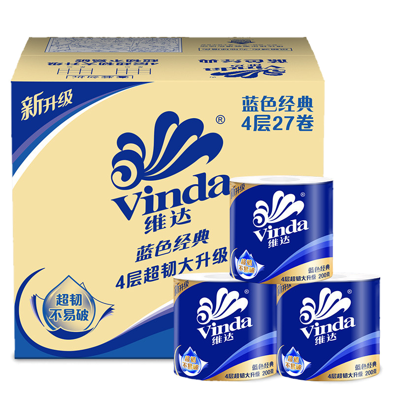 维达200g大卷4层卫生纸实惠装