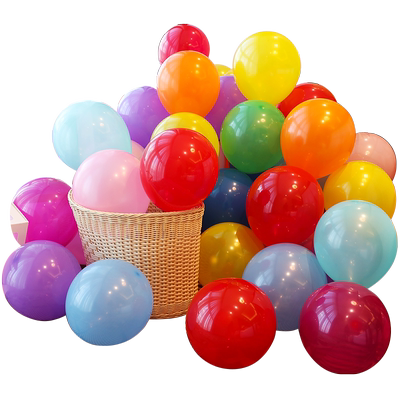 彩色圆形气球生日派对场景布置