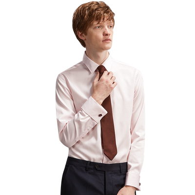 浪漫长袖法式衬衫温莎领