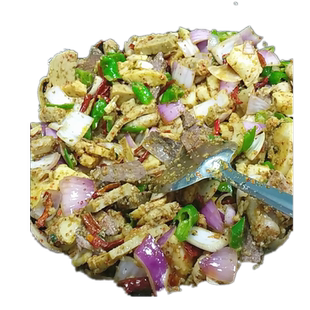 新疆爆炒面肺子2斤真空包装羊杂白肺米肠子伊犁地方特色小吃包邮