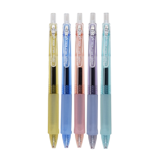 官方旗舰店 sakura樱花文具动彩按动式中性笔0.5活力果果系列水果色彩壳黑芯水笔学生用笔耐水耐光耐热性