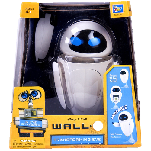 正版盒装 wall-e机器人总动员瓦力伊娃关节可动玩偶公仔车载摆件