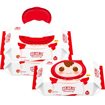 顺顺儿宝宝手口专用湿纸巾3大包