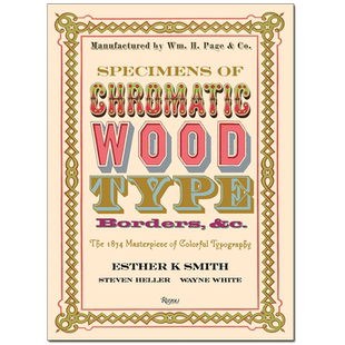 【预售】Specimens of Chromatic Wood Type色木字体、边框范例：1