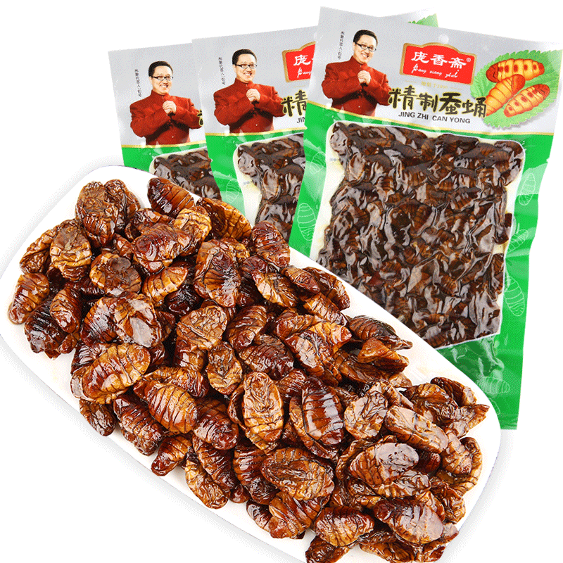 庞香斋蚕蛹3斤蒸煮150g*10袋