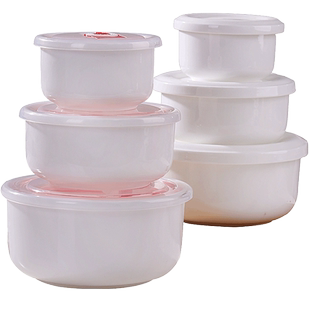 家用吃饭碗米饭碗骨瓷微波炉适用保鲜碗带盖碗陶瓷密封碗学生家用