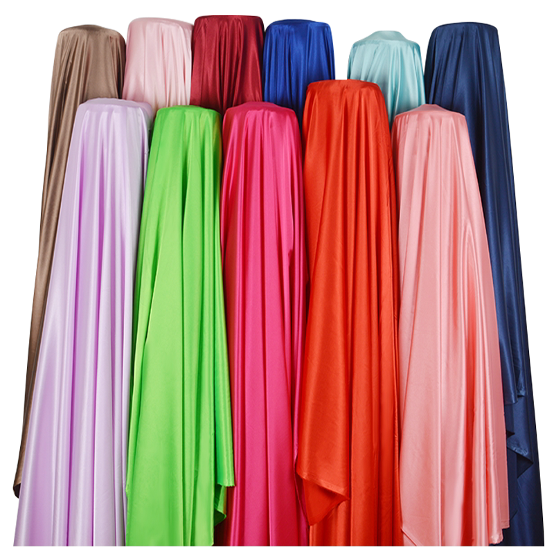 弹力色丁睡衣布料 舞台演出服装防真丝绸缎面里衬旗袍连衣裙面料