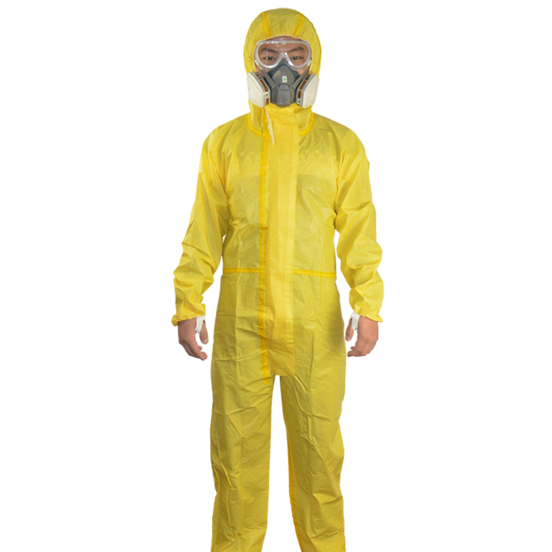 防护服防化耐酸碱工作服打农药养殖场防尘喷漆一次性隔离衣连体