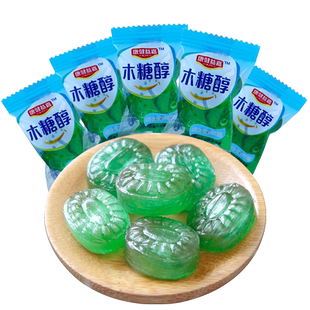 康健益嘉真无糖薄荷糖强劲清凉500g袋装木糖醇零食口气清新散装糖