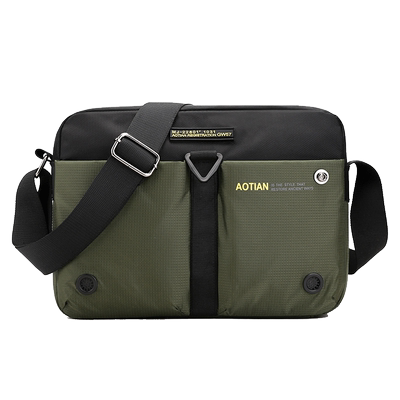 2025新款单肩包男式休闲男包防水牛津包横款斜挎包包男士斜跨背包