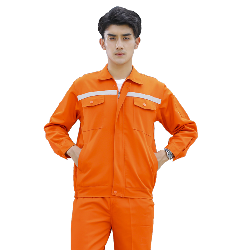 工作服套装男长袖环卫工秋冬季中铁工作服定制纯棉汽修劳保服耐磨