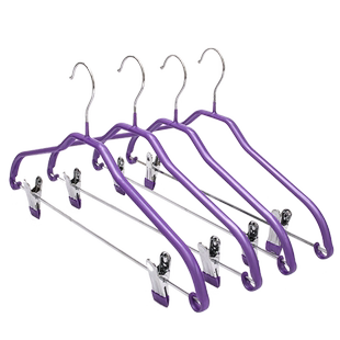 裕祥浸塑衣撑防滑套装衣裤架室内外晾衣架干湿两用防锈金属衣服挂