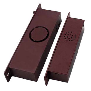 老式防盗门有线门铃侧边插入隐形门铃带线送电池叮咚呼叫器家用