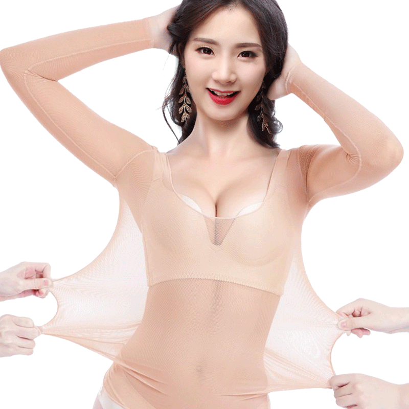 肤色高弹力隐形薄款打底衣