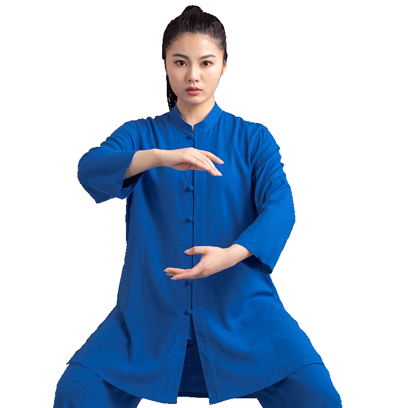 言一太极服夏季薄款比赛棉麻