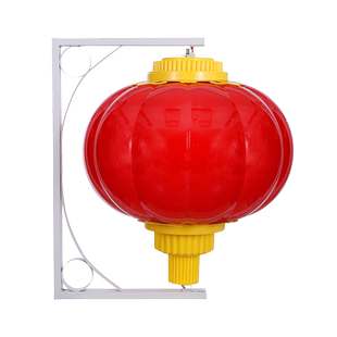 亚克力户外防水LED灯笼塑料大红连串城市街道工程亮化景观灯宫灯