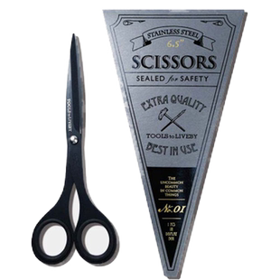 日本HIGHTIDE TOOLS to LIVEBY 礼拜文房具 剪刀 不锈钢复古短刃剪刀学生裁纸简约创意剪子商务办公便携式