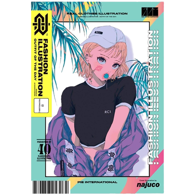 真我霓裳时尚穿搭插画集