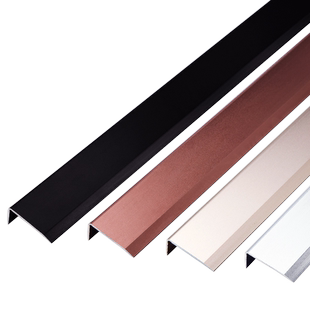 铝合金7字直角收边条木地板包边封边条压边条瓷砖L型不锈钢收口条
