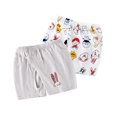 两件装婴儿外穿纯棉小童开裆裤