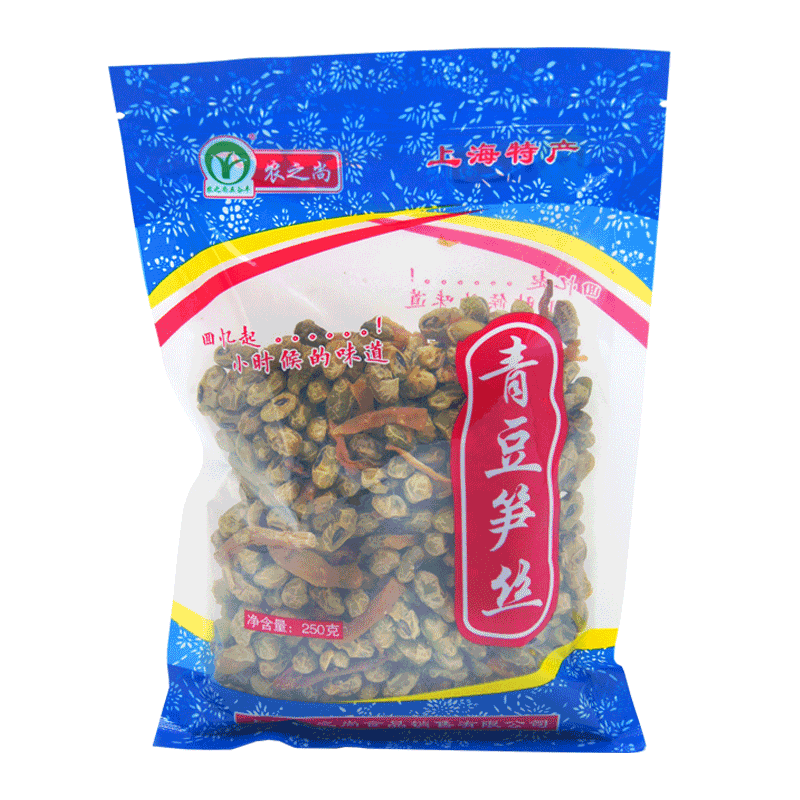 上海特产水煮笋丝青豆