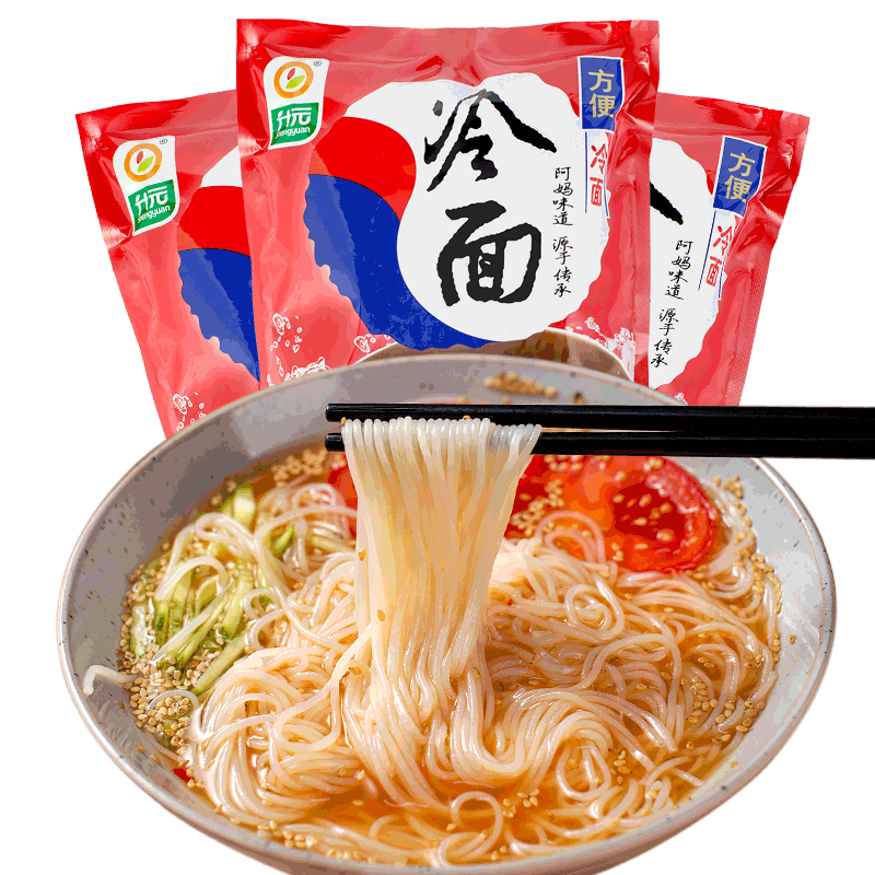 升元特产风味带调料包600g*3冷面