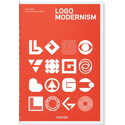 【预售】标志现代主义 Logo Modernism 英文图案商标logo品牌设计书籍TASCHEN原版进口图书 现代主义美学 图形设计师Jens Müller