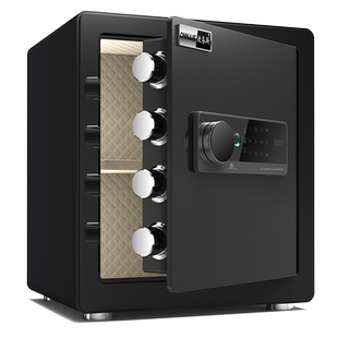 欧奈斯指纹保险柜家用密码保险箱办公保管箱小型防盗30/40cm高报警床头柜收纳全钢抽屉带锁防撬