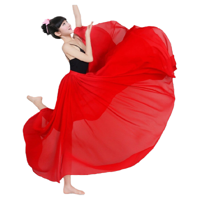 儿童舞蹈裙半身裙长裙跳舞飘逸