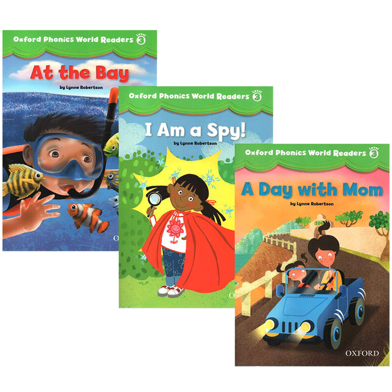Oxford Phonics World Readers Level 3 英文原版 牛津自然拼读阅读绘本3级 3本套装 自然拼读分级读物 英文版英语阅读书籍