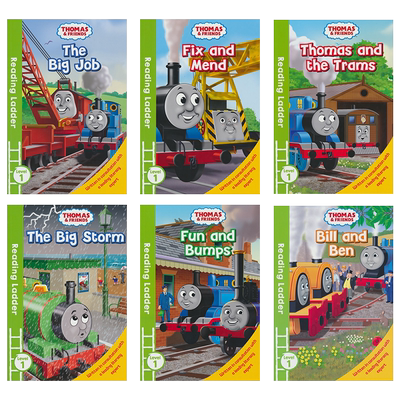 托马斯分级阅读入门级6册盒装 Thomas and Friends Reading Ladder Story 火车托马斯和朋友们英文绘本3-8岁英语故事书