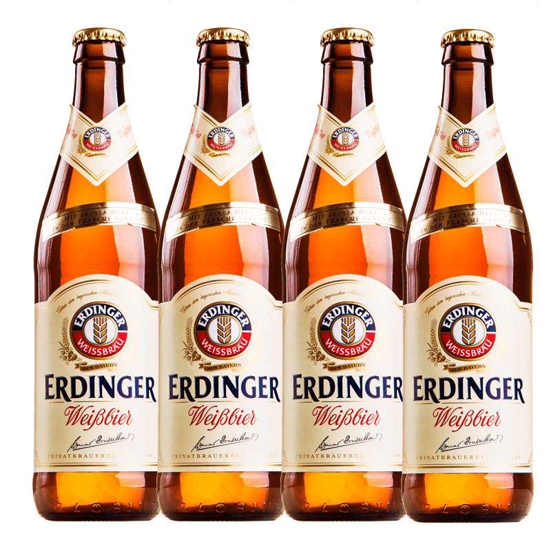 德国原装进口爱尔丁格艾丁格ERDINGER12*500ml小麦啤酒白啤26年
