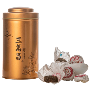 三万昌 云南普洱熟茶糯米香普洱茶小沱茶饼茶叶小坨小粒黑茶250g