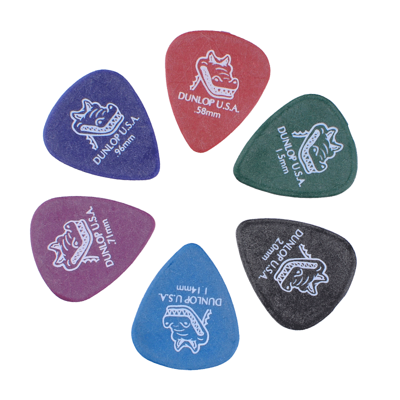 美产Dunlop电吉他拨片邓禄普Gator鳄鱼417磨砂防滑民谣木吉他拨片
