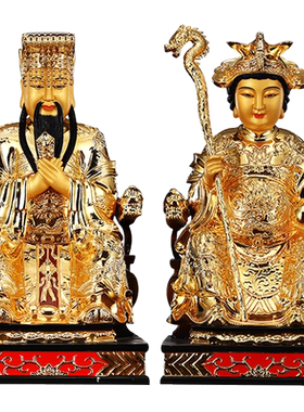 铜鎏金王母神像供奉玉帝