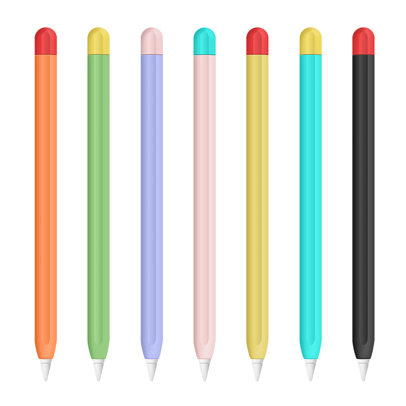 适用于苹果apple pencil笔套1一代二代2保护套防丢超薄ipencil笔杆硅胶套磁吸iPad笔尖套防滑触屏笔防摔