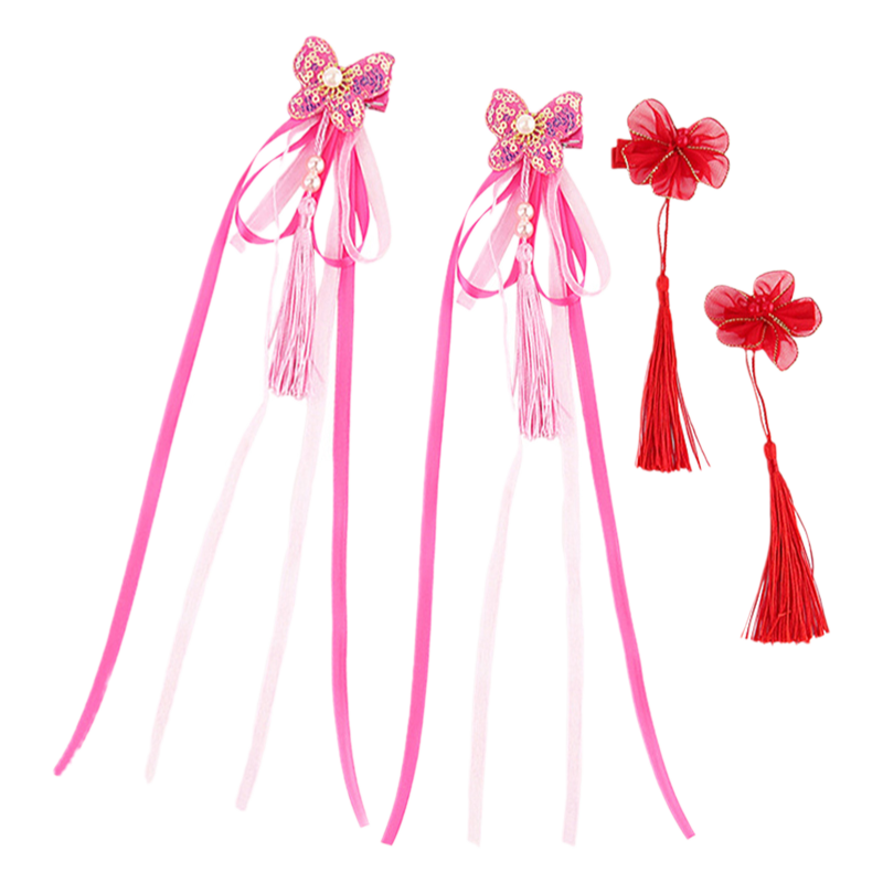 儿童发夹女童流苏女孩发饰中国风古代古装公主超仙古风汉服头饰