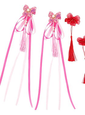 儿童发夹流苏女孩古代汉服头饰