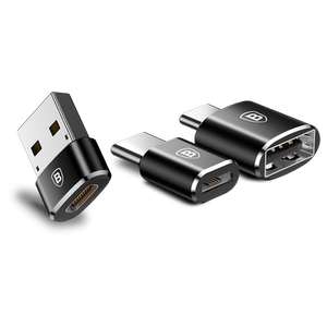 倍思适用苹果Macbook电脑小米6转USB转接头器Type-C手机安卓micro充电otg转换头荣耀华为笔记本u盘鼠标转接器